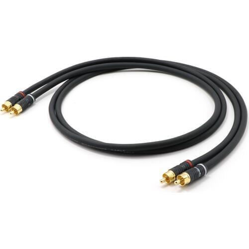 Pair OFC Audio Signal Cable, RCA Plugs Connector Cable,RCA to RCA interconnecot Cable