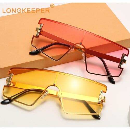 2021 New Fashion Lady Oversized Square Sunglasses Women Men Glasses Gradient Sun Glasses UV400 lunette de soleil