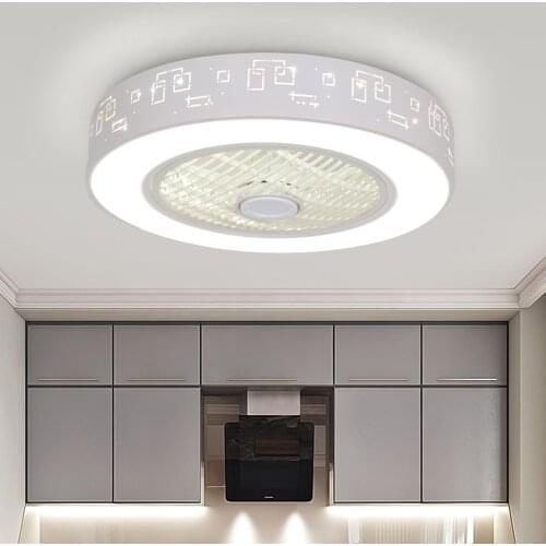 LED Ceiling Fan Light Three color light Dimmable Remote Control Fan With Lighting Adjustable Wind Speed LED Air Cooler Lamp