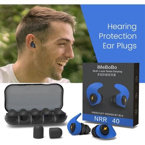 Three-layer Noise Reduction Ear Plugs Sleep Soft Earplug Cochlea Sleeping EarPlugs Washable Reusable Earplugs Travel Earplugs