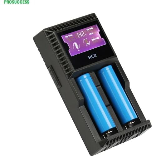 2Way Smart USB Battery Charger li-ion 26650 18650 18500 18350 14500 lithium A AA AAA SC C NIMH NICD LCD Display