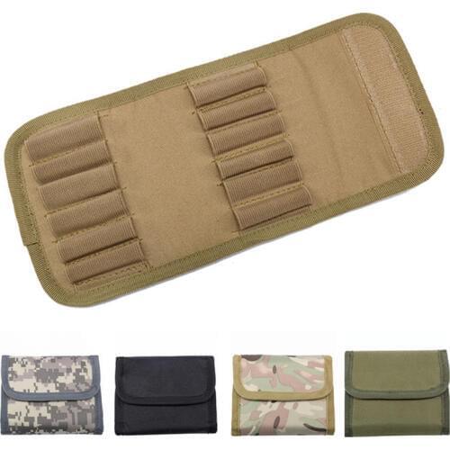 CQC Military Tactical 12 Round 12Gauge 12GA Ammo Shell Cartridge Molle Pouch Rifle Hunting Bullet Bandolier Magazine Bag