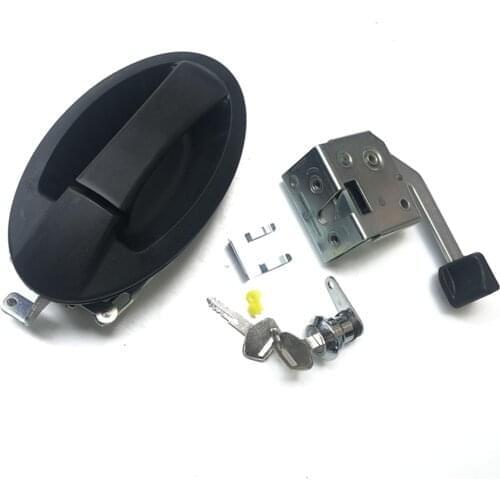 For KOMATSU PC 56-7/60-8/70-8 cab door lock assembly lock block outside handle lock cylinder excavator accessories