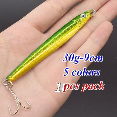 1PCS 30g-9cm VIB Metal Fishing Lures Bass Wobbler Sinking Bait Artificial Hard Fish Lures Freshwater Fishing Tackle 30g-9cm