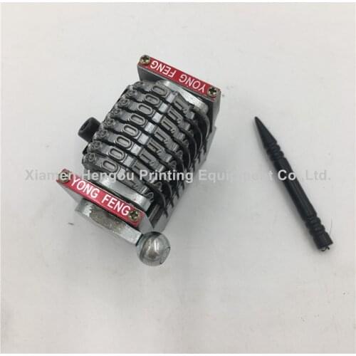 2 Pieces Free Shipping Offset Printing Numbering Machine 8 Digits Numbering Machine Vertical Backward