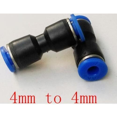 20pcs/lot Pneumatic Air Fitting 4mm to 4mm Union Straight Connector PU4
