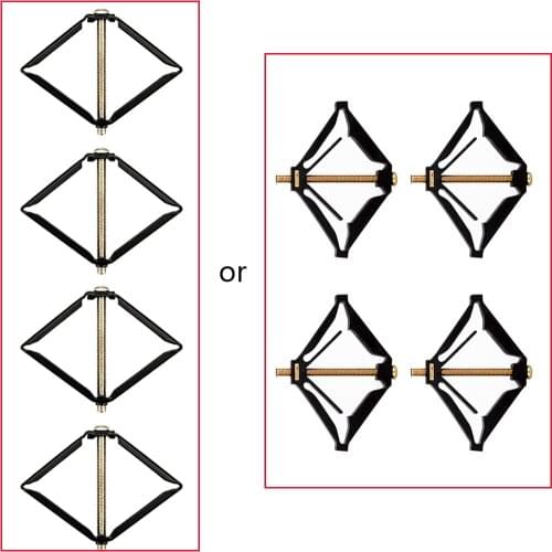 4 Pcs Wall Mount Switch Box Repair Tool 86mm Switch Cassette Repairer Support Rod Electrician Accessories
