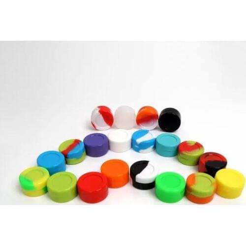 500pcs/lot Silicone customized 5ml silicone jars dab container for free shipping SN1563