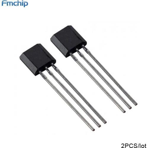 2PCS SS495B Sensor HALL ANALOG RADIAL LEAD