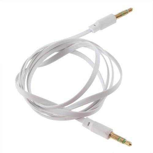 Car aux audio cable flat noodles audio cable 3.5mm audio for decrustation colorful 500pcs/lot