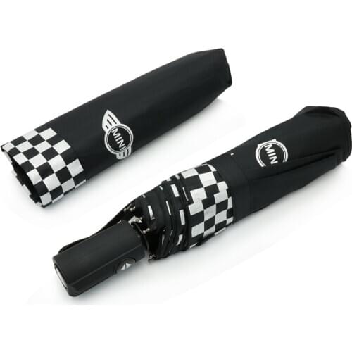 Car Automatic logo rain umbrella For Mini Cooper Clubman Countryman R55 R57 R58 R59 R60 S JCW F54 F55 F56 F57