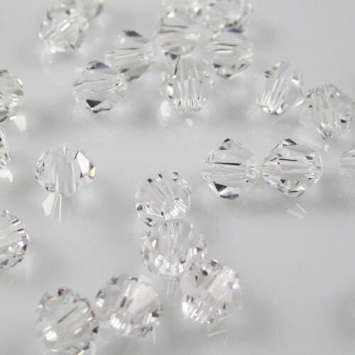 Free Shipping! 144pcs/Lot 8mm crystal clear color Chinese Top Quality Crystal Bicone Beads