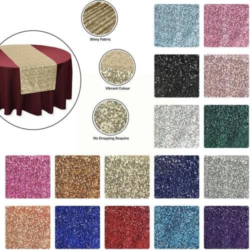 Table Runner Sequins Table Runner Tablecloth Decoration New 2021 Wonderful Wedding Elegant Fashion Home Decoration Table Ho N5V5