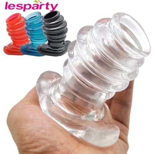 Dildo Butt Plug Anal Dilator Soft Speculum Enema Hollow Anal Plug Masturbation Prostata Massager Adult Sex Toys For Woman Men