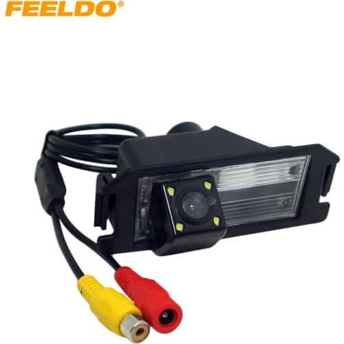 FEELDO Car Rear View Camera With LED For Hyundai Veloster/Genesis Coupe/I30/KIA Soul Backup Parking Camera #FD4486