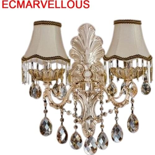 Lit Stair Modern Lampara Luminaria De Parede Indoor Lighting Crystal Bedroom Aplique Luz Pared Wandlamp Light For Home Wall Lamp