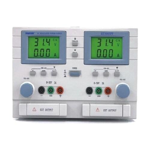 HANTEK HT3003PF DC Power Supply Two Channels, 0-30V Output; 0-3A Current Output