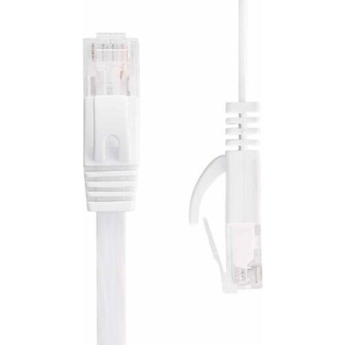0.3m 1.5ft 1m 2M 3m 10ft 5m 10m 15m 50ft 20m 30m CAT6 Flat UTP Ethernet Network Cable RJ45 Patch LAN cable white color