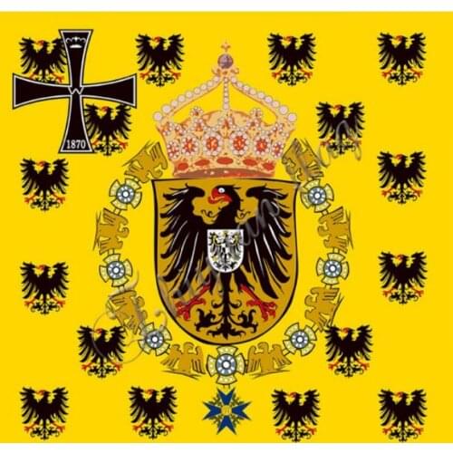 Kaiserinnenstandarte 1870 Flag 120X120cm (3x5FT) 100D Polyester with custom any banner flag