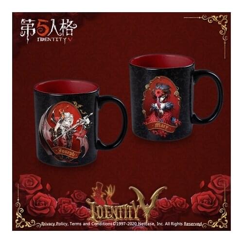 HOT Identity V Joseph Desaulniers Mary Stately Homes Ceramic Mug Cup Coffee Water Cup Gold Stamping Men Women Fashion Student