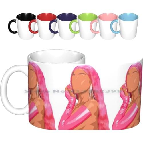 Doja Cat Ceramic Mugs Coffee Cups Milk Tea Mug Doja Cat Dojo Cat Doja Cat Pink Moo Cow Say So Trendy Billboard 100 Spotify