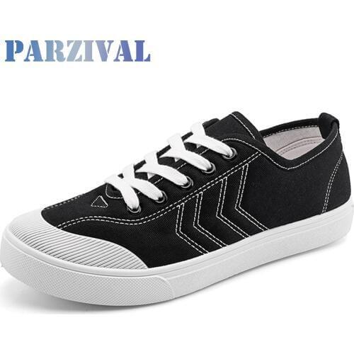PARZIVAL Fashion Men Vulcanized Shoes Mens Breathable Skateboard Shoes Men Fashion Sneakers Men Canvas Trainers Casual Shoes