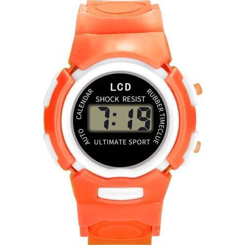 Fashion and Durable Kids Casual Electronic Watch Children Comfortable Silicone Sports Cute Watches B99