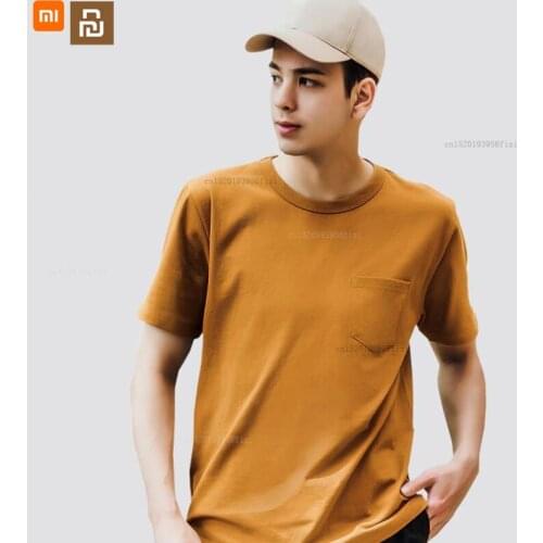 Xiaomi pure cotton mens short-sleeved 100% cotton multicolor summer short-sleeved casual comfortable short-sleeved