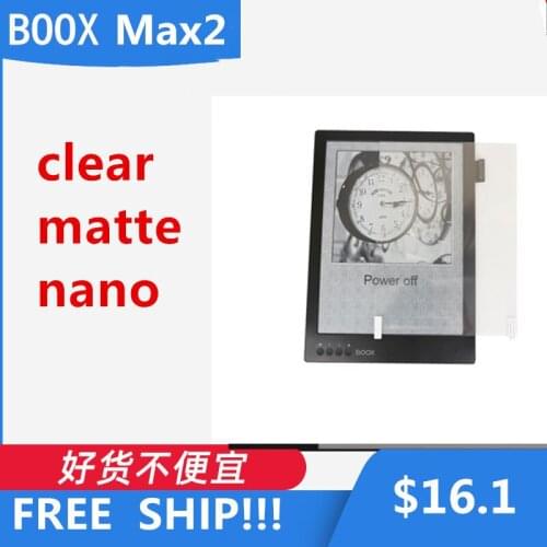 2pcs/lot Soft Clear/Matte/Nano Explosion-Proof Protective Films for ONYX Boox Max2 Max 2 13.3inch Ebook Tablet Screen Protectors