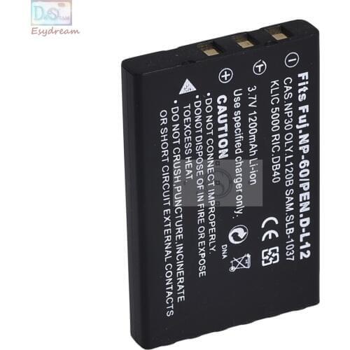 NP-60 FNP60 1200mah Battery for Fujifilm FinePix 50i F401 F601 Zoom M603 Kodak DX6490 DX7440 DX7590 DX7630 LS443 LS633