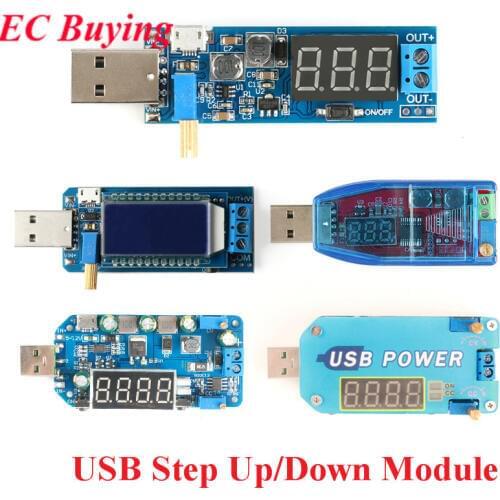 DC-DC USB Adjustable Step Up/Down Power Supply Module Boost Buck Converter DC DC 5V to 3.3V 3.5V 9V 12V 24V 30V 15W Regulator