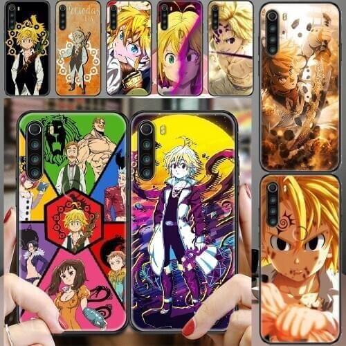 The Seven Deadly Sins Anime Phone case For Xiaomi Redmi Note 7 7A 8 8T 9 9A 9S K30 Pro Ultra black painting cell cover soft