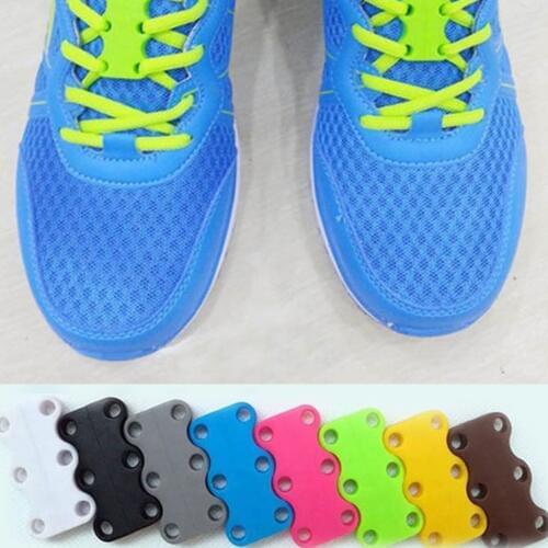 1 Pair 6 Colour ShoeLaces Magnetic Shoelace Buckle Lazy Closures Lace Chaussure Shoe Laces No to Tie lazy Shoe laces Buckle