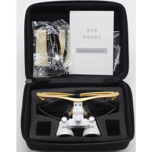 Dentist Clinic Surgical Loupes 3.5X Magnification Binocular Medical Magnifier For Lab Supplies