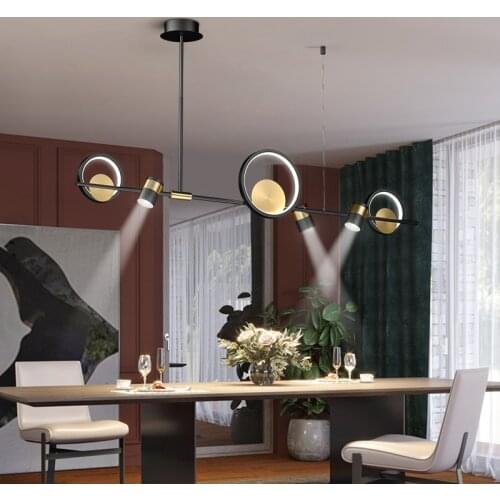 LED Creative Pendant Light Modern Nordic Dining Living Room Simple Long Hanging Lamp Bar Restaurant Coffee Shop New Luminaires