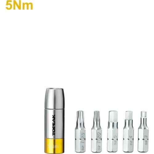 TOPEAK Preset 5Nm TorqSockets Kit NANO TORQBOX DX W/5 Tool Bits Hardened Steel T20 / T25 Multifunction Tools TT2562