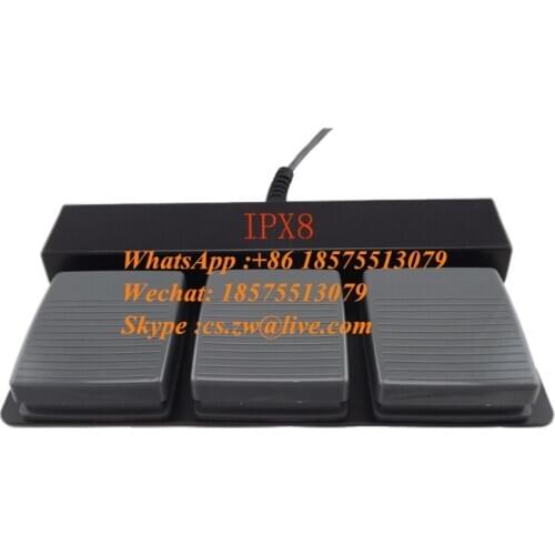 Super Customized TFS-401K-3X3BWPI Shide Compatible Triple Explosion-Proof Dust-Proof and Waterproof Foot Switch