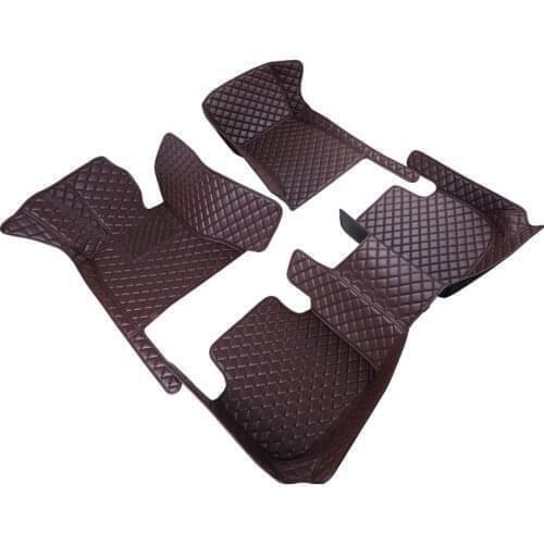 Thicken Leather car floor mat For jeep compass grand cherokee wk2 wj 1999 2004 renegade rubicon patriot rugs carpets accessories