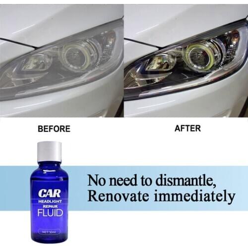 30ML Car Headlight Repair Fluid Universal Scratches Remover Retreading Maintenance Tool Auto Head Light Polish Clean Tools