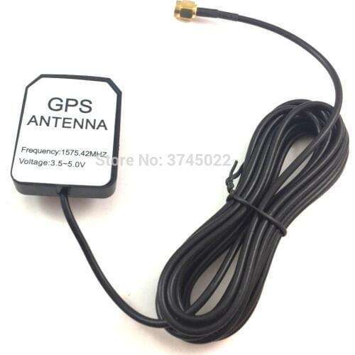 1pcs GPS Active Antenna with Amplification Car DVD Navigation GPS Antenne With SMA Male Connector 300cm Cable