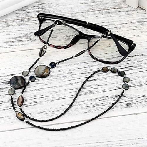 1 Pc Fashion Women Reading Glasses Chain Shell Beads Sunglasses Cord Beaded Eyeglass Lanyard Holder Strap Eyewear Necklace