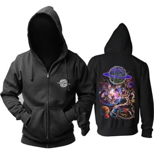 14 Designs Rings of Saturn Zipper Sweatshirt Rock Band Nice Soft Warm Hoodies Heavy Death Metal Punk Fleece Outerwear