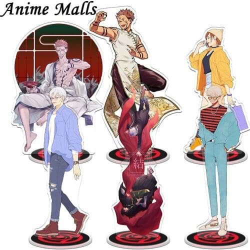 2021 Japan Anime Jujutsu Kaisen New 21CM Acrylic Figure Stand Model Plate Desk Decor Cosplay Game Xmas Keychain