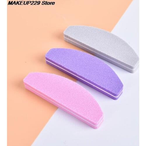 5pcs Double Side Nail Files Buffe Trimmer Buffer Lime A Ongle Nail Art Tools Professional Buffing Sanding File Sponge