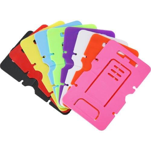 5PCS Universal Mobile Phone Holder PVC Cell Phone Stand Card Folding Bracket Mount Stand for iPhone 7 6 8 Smartphone 80