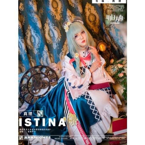 Anime Arknights Istina Book Taste RHODES KITCHEN New Skin Game Suit Dress Uniform Cosplay Costume Halloween Unisex Free Shipping