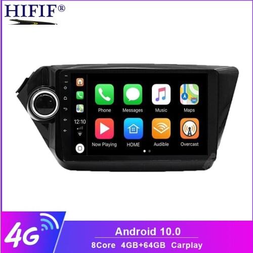 2din Android 10.0 car radio multimedia player gps navigatio Carplay for Kia RIO 3 4 Rio 2010 2011 2012 2013 2014 2015 2016 2017