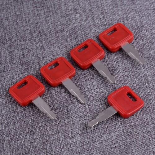 Car 5PCS Excavator Key Fit for John Deere Hitachi H800 Case Dozer Fiat Holland Accessories