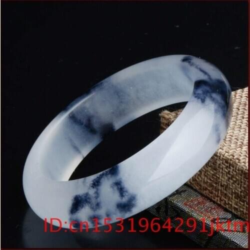 Jade Bangle Bracelet Men Jadeite Women Charm White 5A+ Amulet Natural Fashion for Jewelry Gifts Chinese