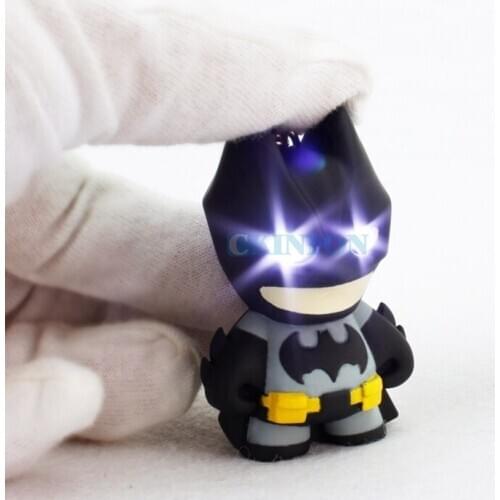 DHL 100PCS New Arrive Keychain Led with Sound, Flashlight Keychain Figure Keyrings Cool Keychain